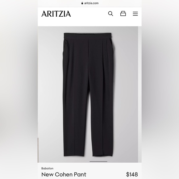 ARITZIA Babaton Cohen Pant in Black US Size 2 - Picture 4 of 12